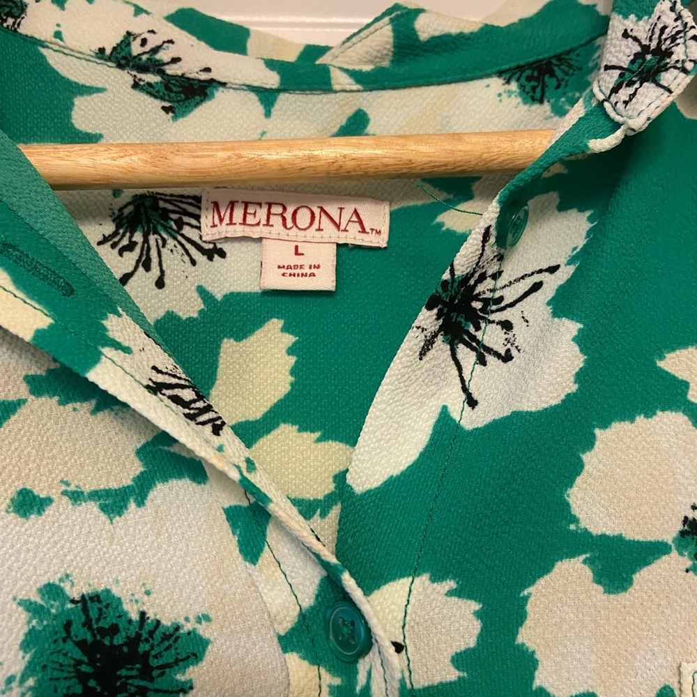 Merona Green with floral top